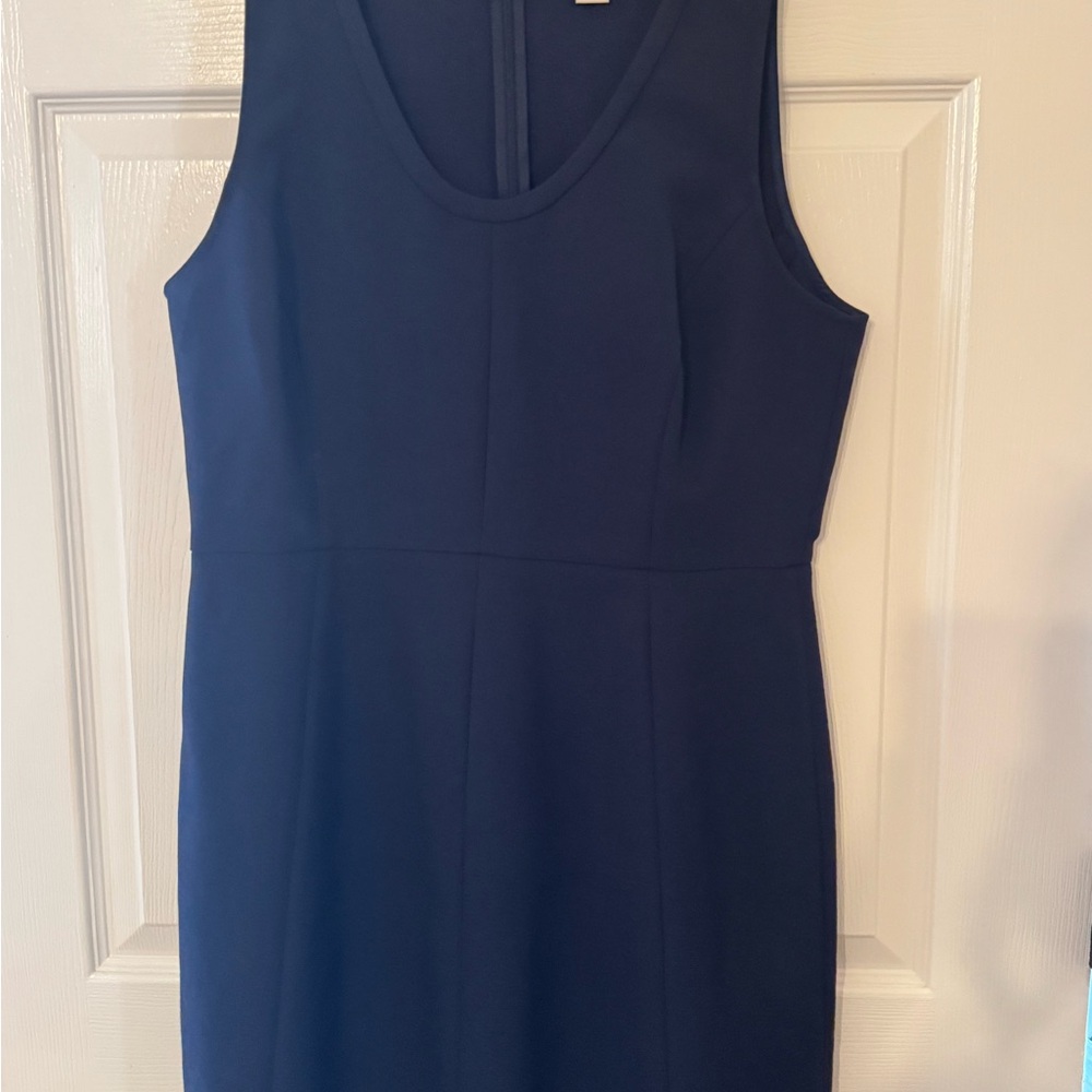 J. Crew Elegant Navy Midi Dress
